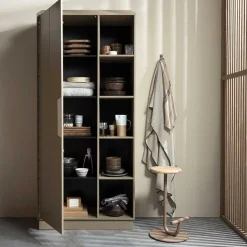 Teilmassiver Schrank in Schlammfarben - Isle