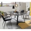 Tisch & Stühle in zwei Farben - Ruamantico (fünfteilig)