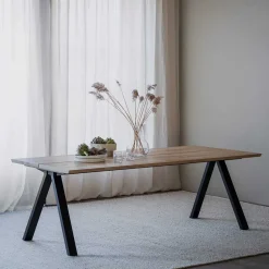 Tisch in Eiche und Schwarz - Fadrina