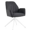 Tischsessel in Anthrazit - Minea (2er Set)