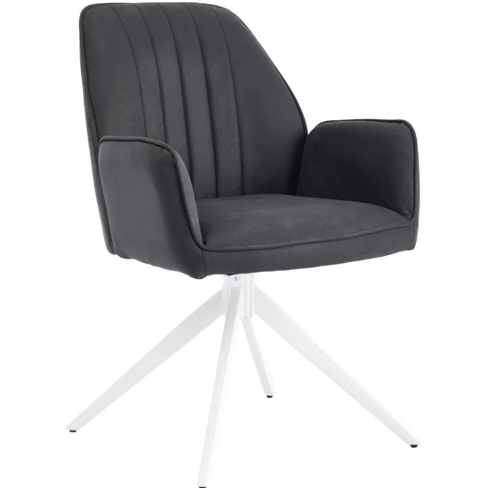 Tischsessel in Anthrazit - Minea (2er Set)