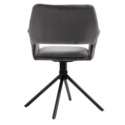 Tischsessel in Grau Cord - Marc (2er Set)
