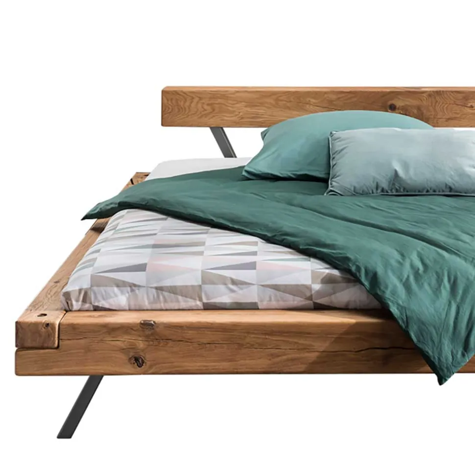 Topp Industry Doppelbett mit Wildeiche Balken - Haveling