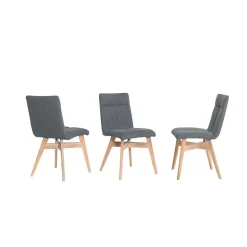 Topp Polsterstuhl mit Holzgestell - Wervo (2er Set)
