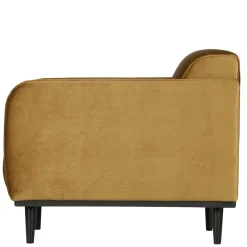 Topp Retro Sessel in Honig Gelb Samt - Viradossa