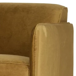 Topp Retro Sessel in Honig Gelb Samt - Viradossa