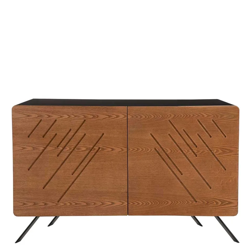 Türen Kommode mit Esche Furnier Front - Lirou