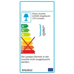 1-türige Eck-Vitrine in Eiche Bianco - Vernella