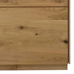 1-türige Highboard Vitrine aus Wildeiche - Millena