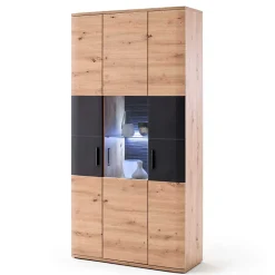 3-türige Kombi-Vitrine zweifarbig - Vecenda