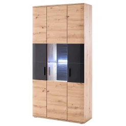 3-türige Kombi-Vitrine zweifarbig - Vecenda