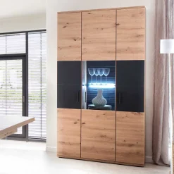 3-türige Kombi-Vitrine zweifarbig - Vecenda
