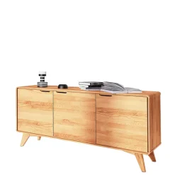 3-türige Kommode aus Holz Kernbuche - Junola