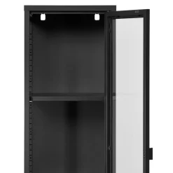 1-türige Vitrine in Schwarz - Baly
