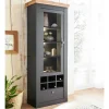 1-türige Vitrine mit Flaschenfächern & Schublade - Lionel