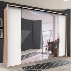 3-türiger Falttüren-Kleiderschrank 300 cm - Vaclyn