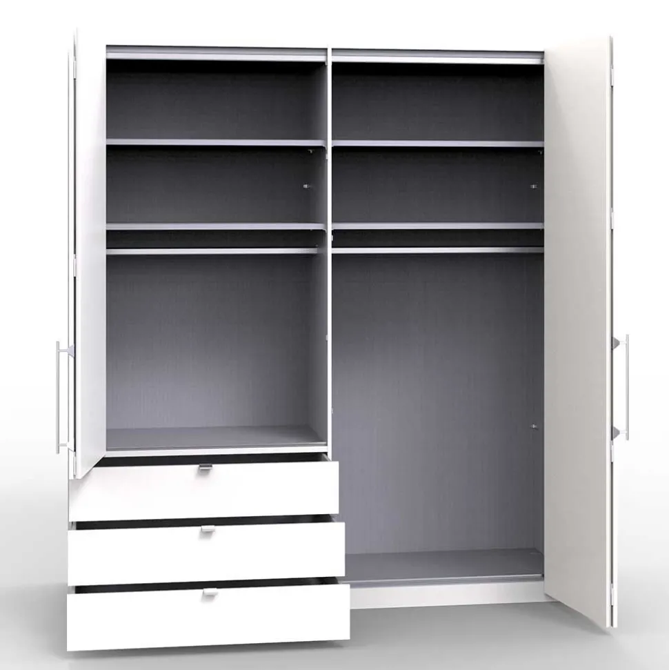 2-türiger Falttürenschrank 200cm in Creme - Calassina