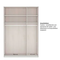 3-türiger Kleiderschrank im Modern Country Style - Ridonna