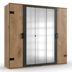 5-türiger Kleiderschrank im Industry und Loft Stil - Enegal