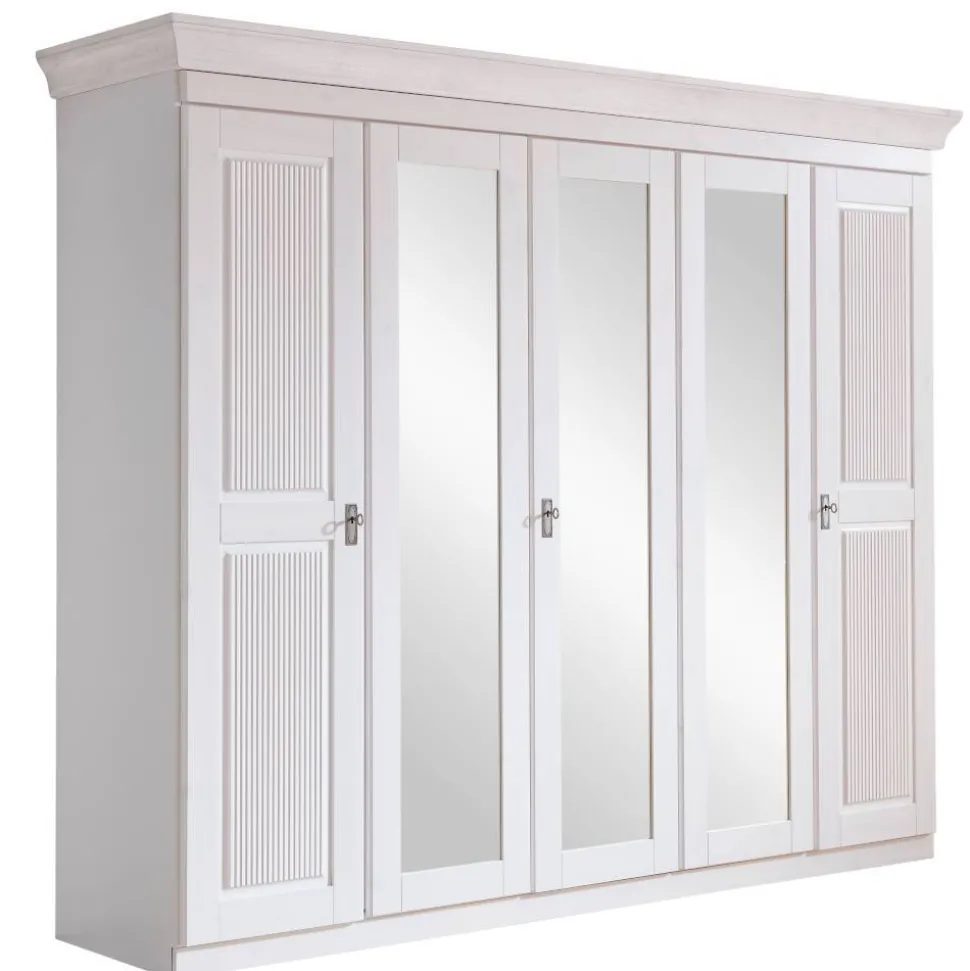 5-türiger Kleiderschrank im Modern Country Style - Kazanova