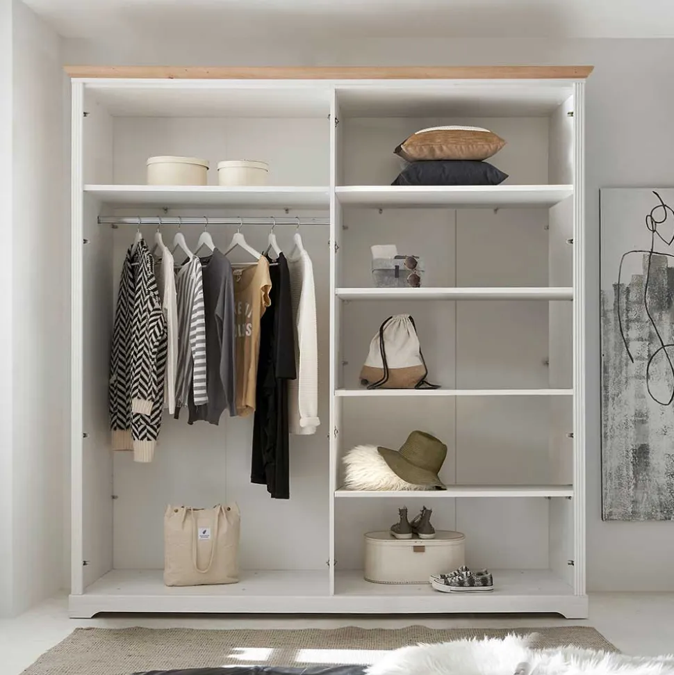4-türiger Kleiderschrank im Modern Country Style - Maggio
