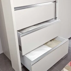 2-türiger Kleiderschrank in Weiß Glas - Heralisa