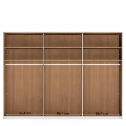 6-türiger Kleiderschrank in Erle teilmassiv - Murray