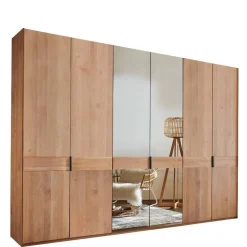 6-türiger Kleiderschrank in Erle teilmassiv - Murray