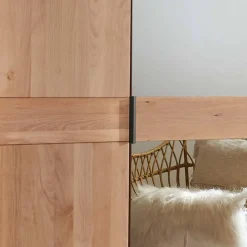 6-türiger Kleiderschrank in Erle teilmassiv - Murray