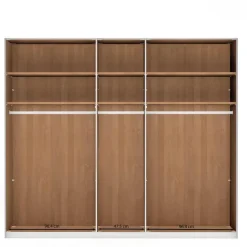 5-türiger Kleiderschrank mit Glasfront - Angelina