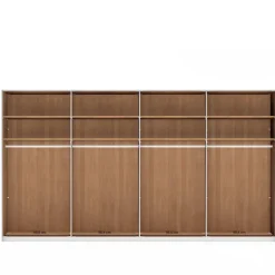 8-türiger Kleiderschrank mit sechs Glastüren - Hung