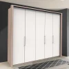 3-türiger Kleiderschrank mit Falttüren - Vaclyn