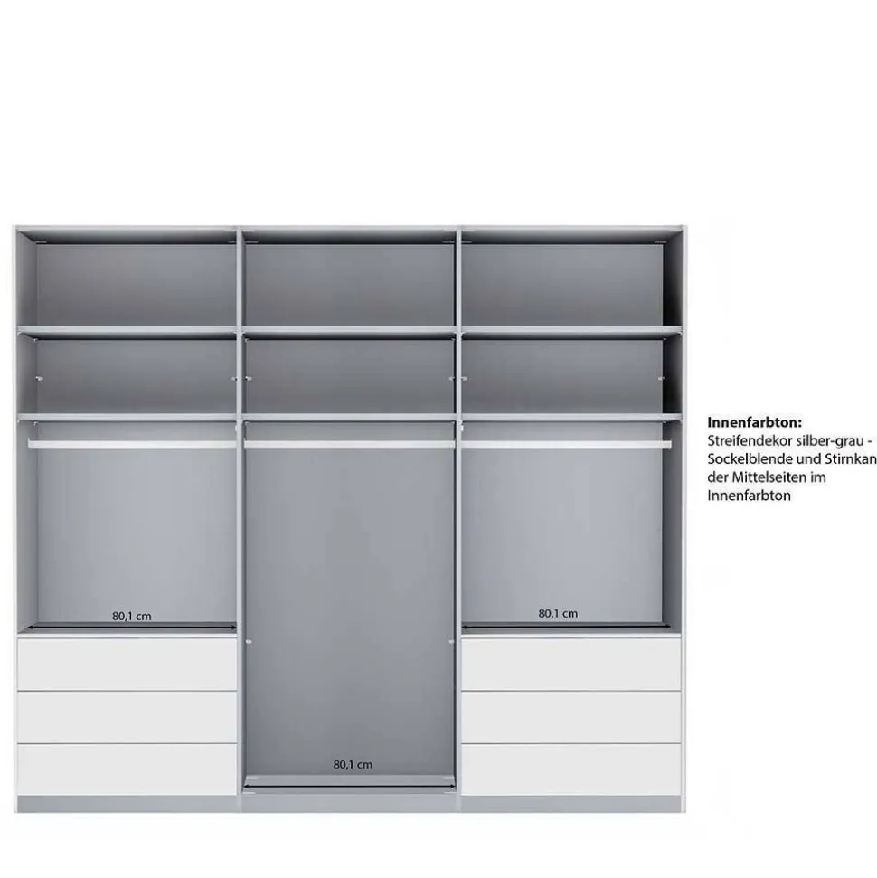 3-türiger Kleiderschrank mit Spiegel - Altagracia