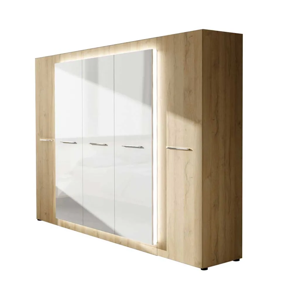 5-türiger Kleiderschrank 252x220x60 cm - Anieva