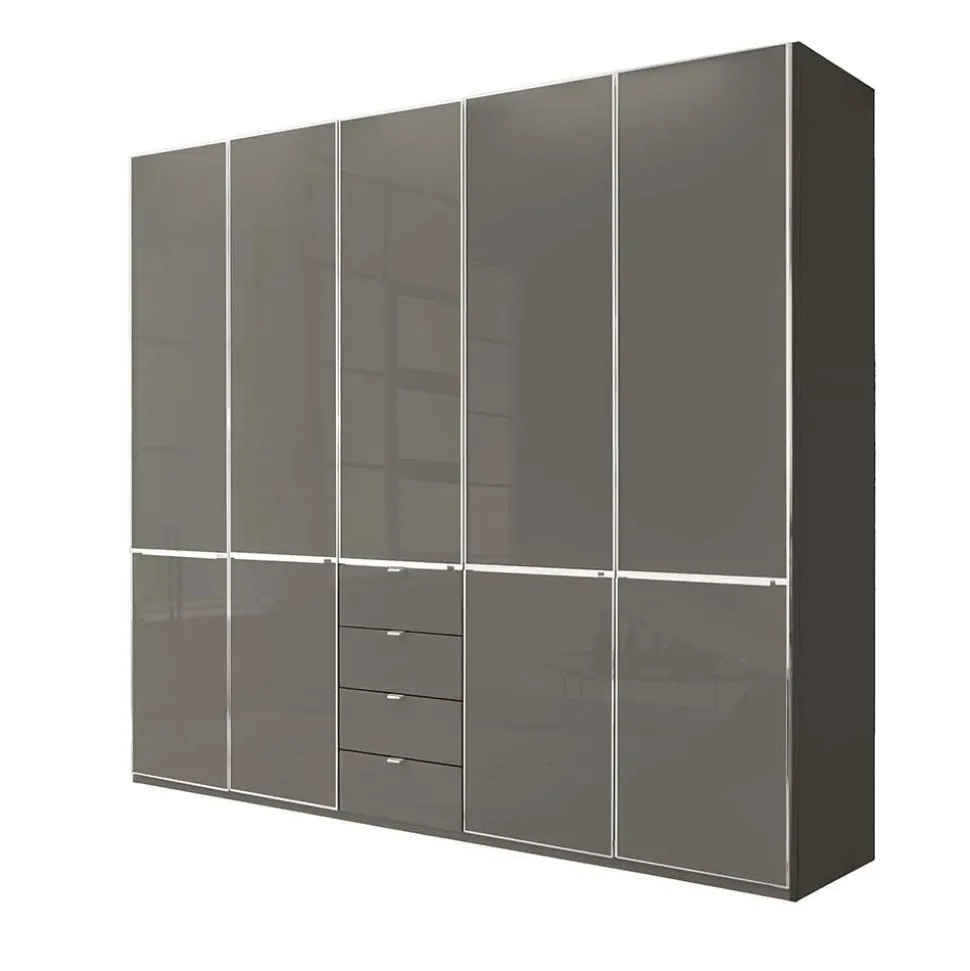 5-türiger Kombi-Kleiderschrank 247 cm breit - Madita