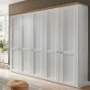 5-türiger Schlafzimmer Kleiderschrank in Weiß - Ignacio