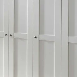 5-türiger Schlafzimmer Kleiderschrank in Weiß - Ignacio
