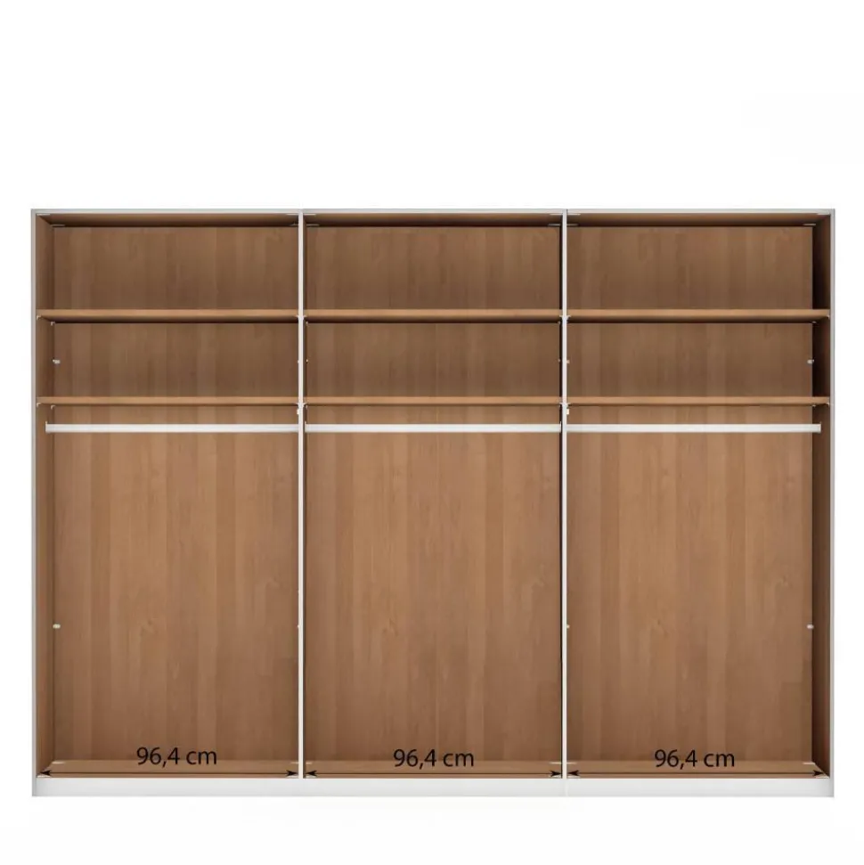 6-türiger Schlafzimmer-Kleiderschrank in Erle - Murray