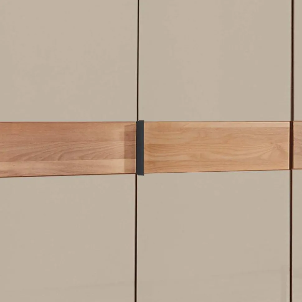 4-türiger Schlafzimmerschrank in Champagner - Angelina