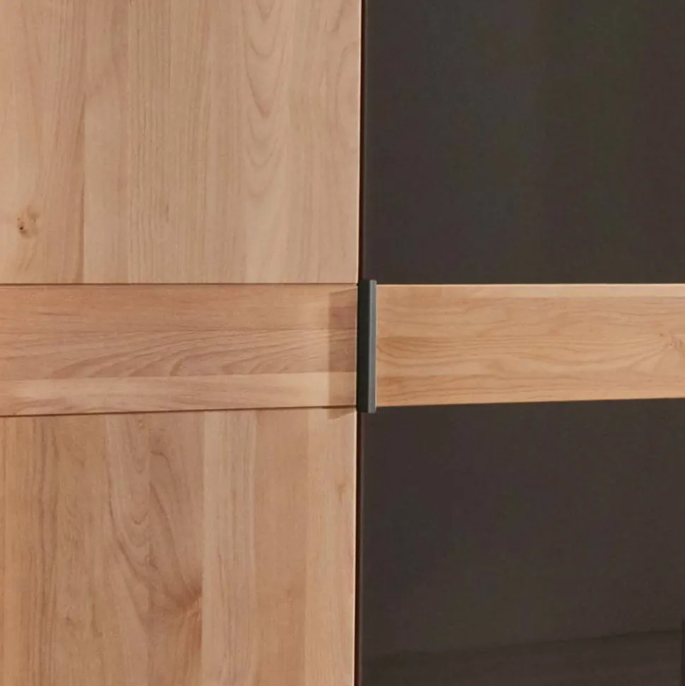 5-türiger Schlafzimmer-Schrank in Erle teilmassiv - Hung