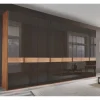 8-türiger Schlafzimmerschrank mit Glasfront - Hung
