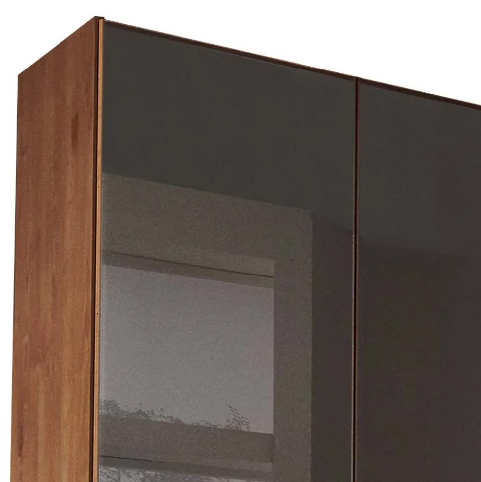 8-türiger Schlafzimmerschrank mit Glasfront - Hung