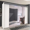 3-türiger Schlafzimmerschrank mit Spiegeln - Donpiave