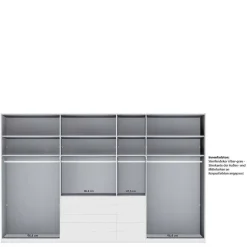 7-türiger Schlafzimmer-Schrank zweifarbig - Korcula