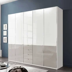 5-türiger Schlafzimmer-Schrank 247 cm breit - Pascan