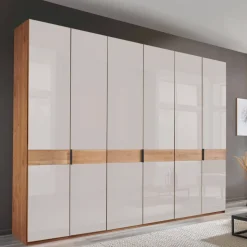 6-türiger Schlafzimmerschrank in Erle teilmassiv - Dilacco