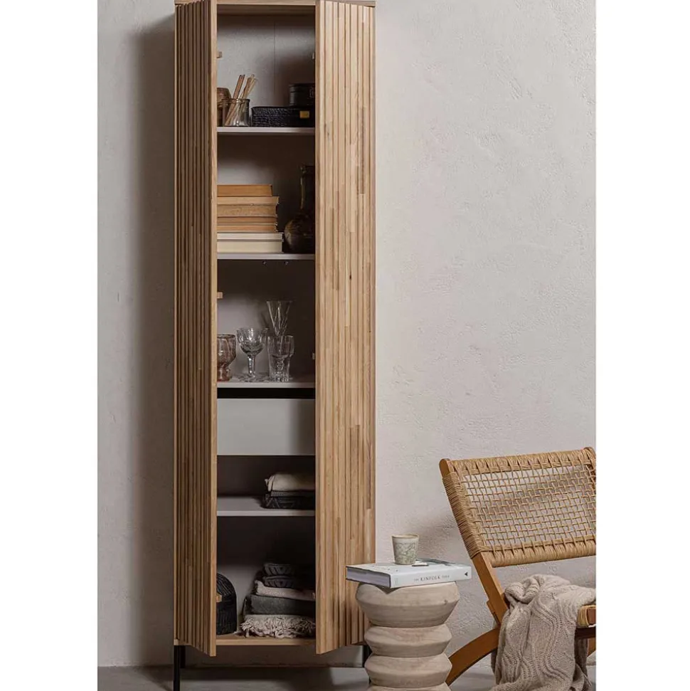 2-türiger Schrank in Eiche & Schwarz - Banyo