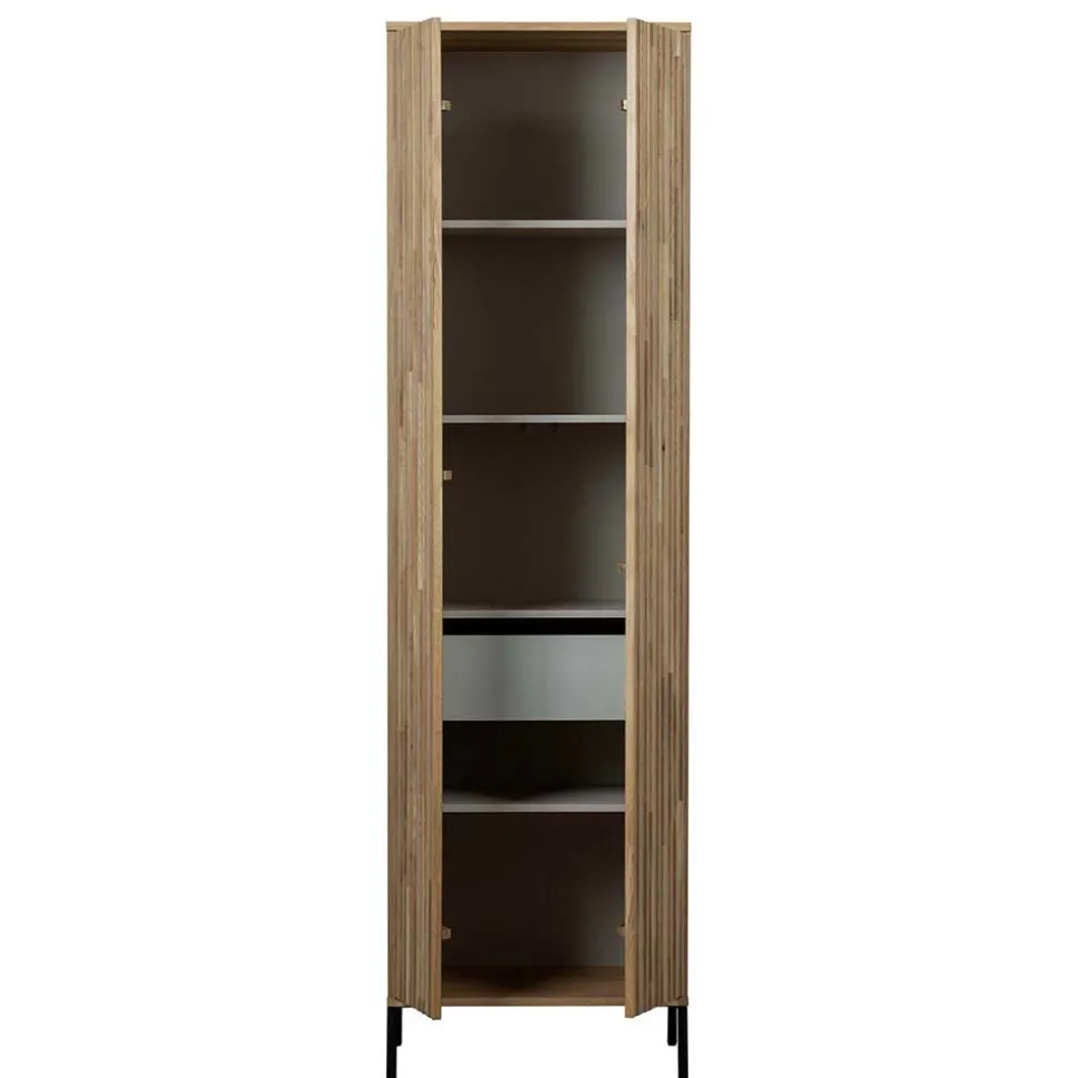 2-türiger Schrank in Eiche & Schwarz - Banyo