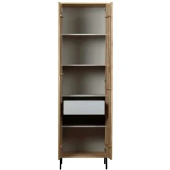 2-türiger Schrank in Eiche & Schwarz - Banyo