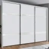 3-türiger Schwebetürenschrank in Weiß - Elisabeth